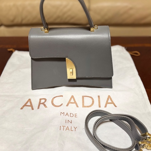 Arcadia Arco Small Satchel - Lead Grey - Picture 2 of 2